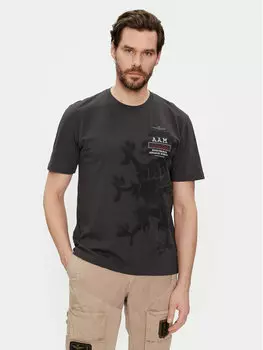 Футболка стандартного кроя Aeronautica Militare, серый