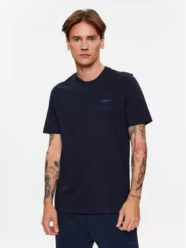 Футболка стандартного кроя Aeronautica Militare, синий