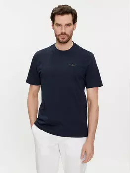 Футболка стандартного кроя Aeronautica Militare, синий
