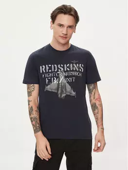 Футболка стандартного кроя Aeronautica Militare, синий