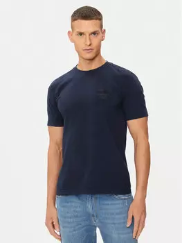 Футболка стандартного кроя Aeronautica Militare, синий