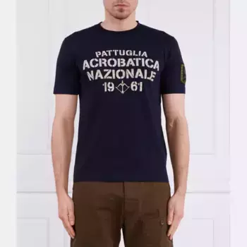 Футболка стандартного кроя Aeronautica Militare, синий