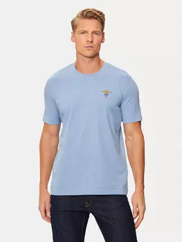 Футболка стандартного кроя Aeronautica Militare, синий