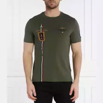 Футболка стандартного кроя Aeronautica Militare, зеленый