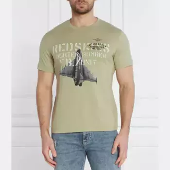 Футболка стандартного кроя Aeronautica Militare, зеленый