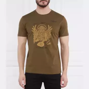 Футболка стандартного кроя Aeronautica Militare, зеленый