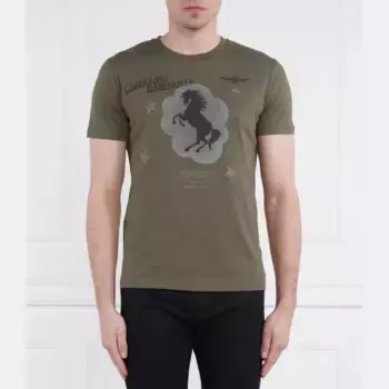 Футболка стандартного кроя Aeronautica Militare, зеленый