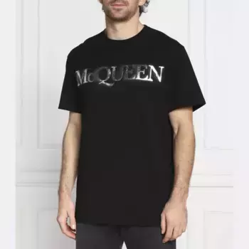 Футболка стандартного кроя Alexander Mcqueen, черный