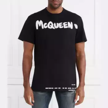 Футболка стандартного кроя Alexander Mcqueen, черный