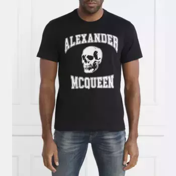 Футболка стандартного кроя Alexander Mcqueen, черный