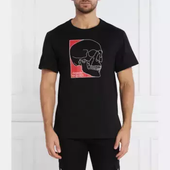 Футболка стандартного кроя Alexander Mcqueen, черный