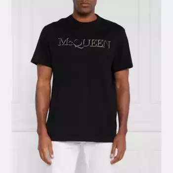 Футболка стандартного кроя Alexander Mcqueen, черный