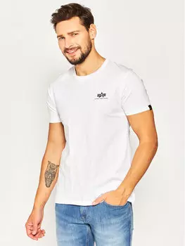 Футболка стандартного кроя Alpha Industries, белый