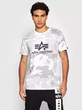 Футболка стандартного кроя Alpha Industries, белый