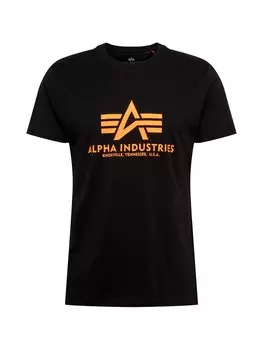 Футболка стандартного кроя Alpha Industries, черный
