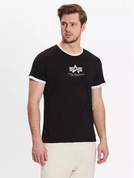 Футболка стандартного кроя Alpha Industries, черный