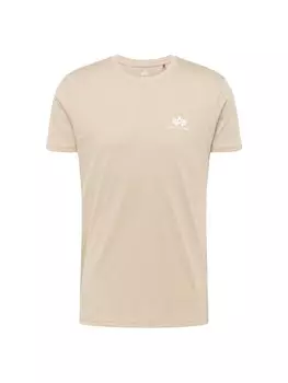 Футболка стандартного кроя Alpha Industries, песок