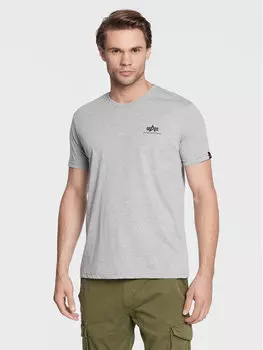 Футболка стандартного кроя Alpha Industries, серый
