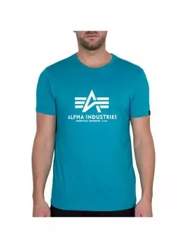 Футболка стандартного кроя Alpha Industries, синий