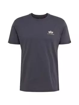 Футболка стандартного кроя Alpha Industries, темно-серый