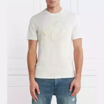 Футболка стандартного кроя Armani Exchange, экрю