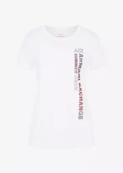 Футболка стандартного кроя Armani Exchange, белый