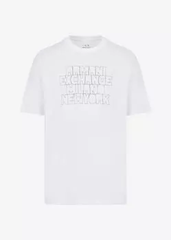 Футболка стандартного кроя Armani Exchange, белый