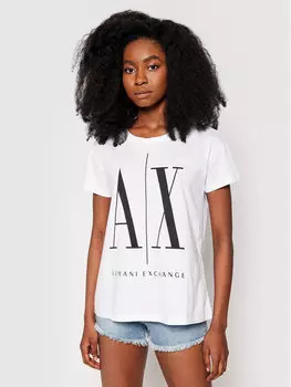 Футболка стандартного кроя Armani Exchange, белый