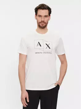 Футболка стандартного кроя Armani Exchange, белый