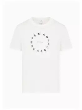 Футболка стандартного кроя Armani Exchange, белый