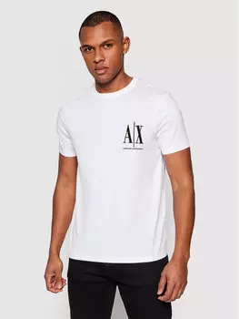 Футболка стандартного кроя Armani Exchange, белый
