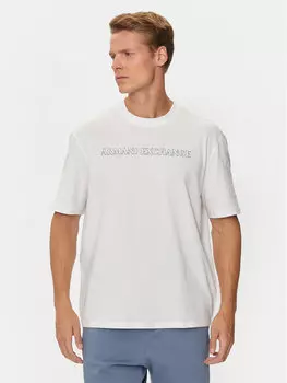 Футболка стандартного кроя Armani Exchange, белый