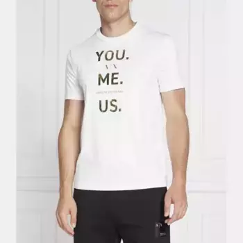 Футболка стандартного кроя Armani Exchange, белый