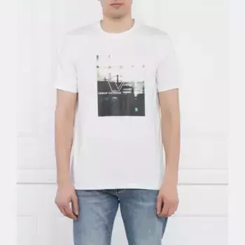 Футболка стандартного кроя Armani Exchange, белый
