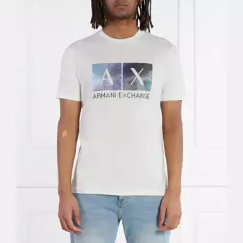Футболка стандартного кроя Armani Exchange, белый