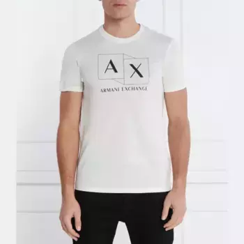 Футболка стандартного кроя Armani Exchange, белый
