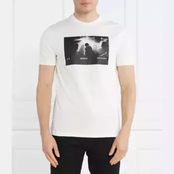Футболка стандартного кроя Armani Exchange, белый
