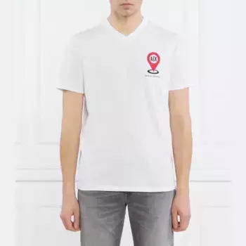 Футболка стандартного кроя Armani Exchange, белый