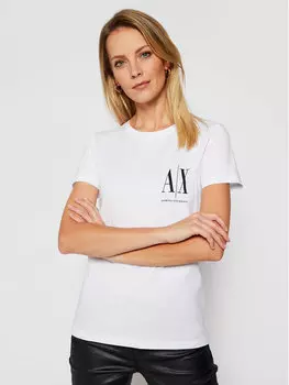 Футболка стандартного кроя Armani Exchange, белый