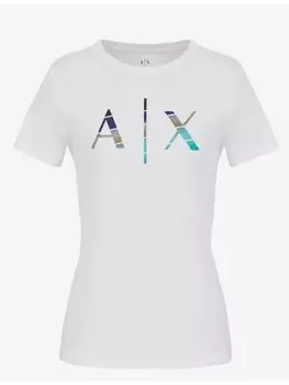 Футболка стандартного кроя Armani Exchange, белый