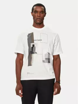 Футболка стандартного кроя Armani Exchange, белый
