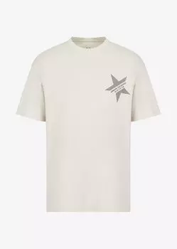 Футболка стандартного кроя Armani Exchange, бежевый