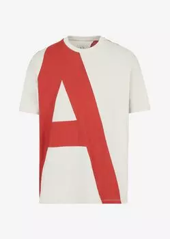 Футболка стандартного кроя Armani Exchange, бежевый