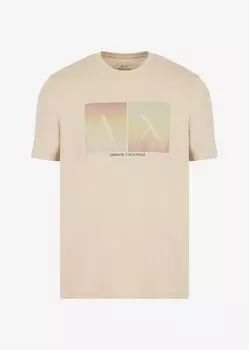 Футболка стандартного кроя Armani Exchange, бежевый