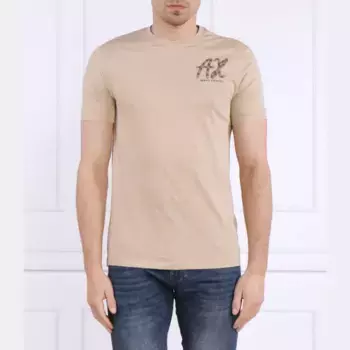 Футболка стандартного кроя Armani Exchange, бежевый
