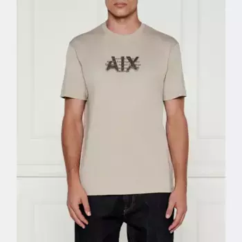 Футболка стандартного кроя Armani Exchange, бежевый