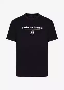Футболка стандартного кроя Armani Exchange, черный