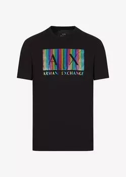 Футболка стандартного кроя Armani Exchange, черный