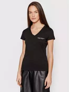 Футболка стандартного кроя Armani Exchange, черный