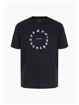 Футболка стандартного кроя Armani Exchange, черный